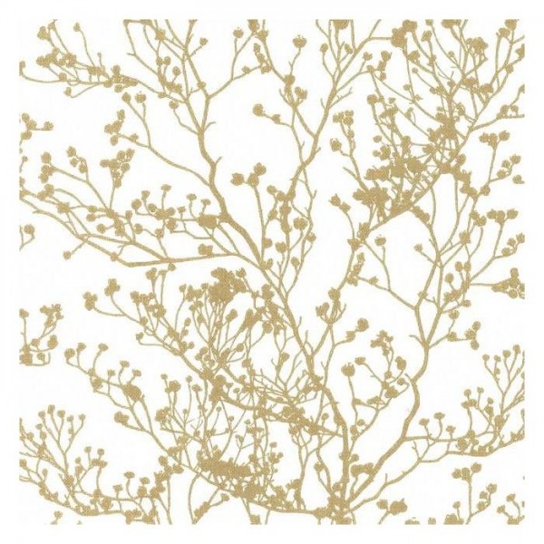 Budding Branch Silhouette Grasscloth HC7516 Budding Branch Silhouette Grasscloth HC7516