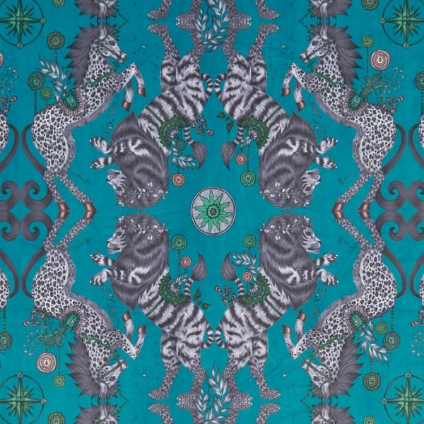 Caspian Teal Velvet F1474-03 Caspian Teal Velvet F1474-03