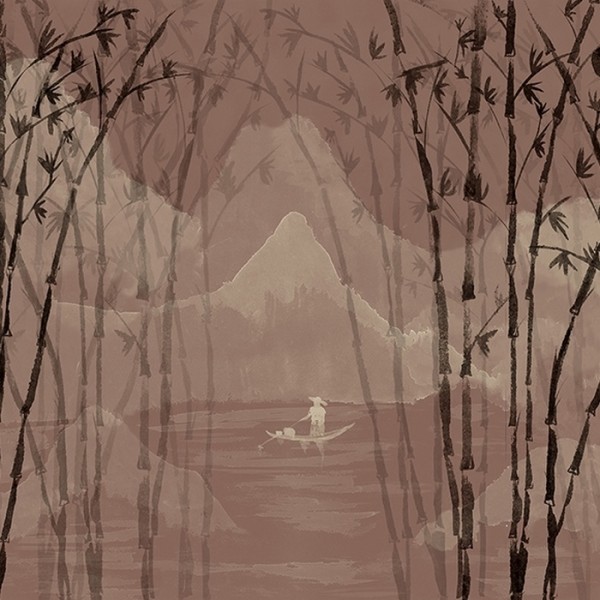Papier peint Bamboo Green Mural 8706802 - COORDONNE