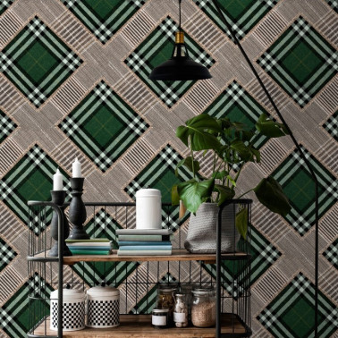 Patchwork britannique vert...