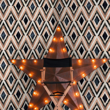 Diamonds In Copper Metallic...