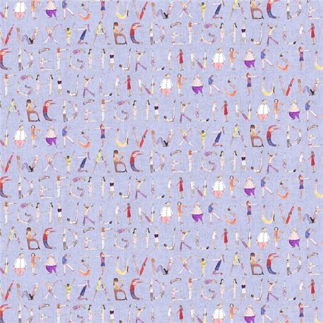Alphabet People Lilac Alphabet People Lilac