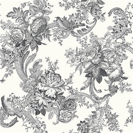 Carmel Black Cornucopia Floral Birds ECB81600 Carmel Black Cornucopia Floral Birds ECB81600