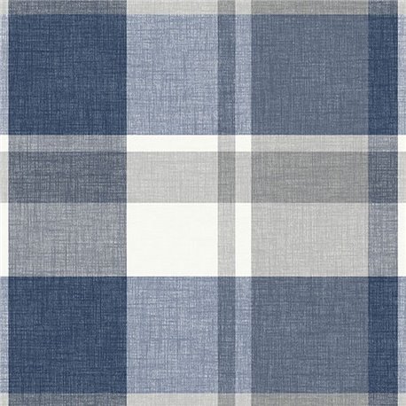 Madaket Blue & Grey Textured Plaid ECB81102 Madaket Blue & Grey Textured Plaid ECB81102