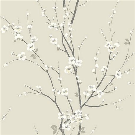 Monterey Ivory Floral Branch ECB81805 Monterey Ivory Floral Branch ECB81805
