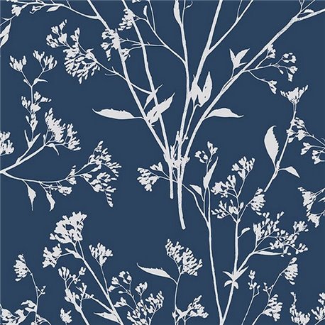 Southport Navy Blue Coastal Branches ECB80712 Southport Navy Blue Coastal Branches ECB80712