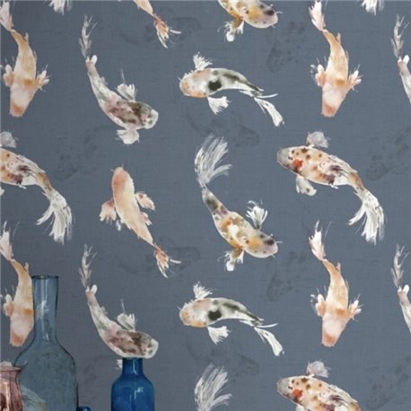 Koi Carp Cobalt Wallart 1524829999