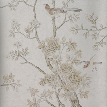 Earlham Fullcustom monochomatic on custom silver mtallic Xuan paper