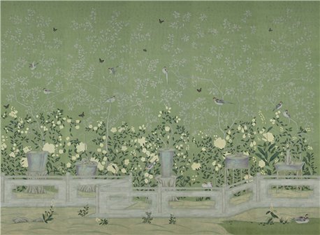 Temple Newsam Colourway SC-79 on Moss Green Williamsburg