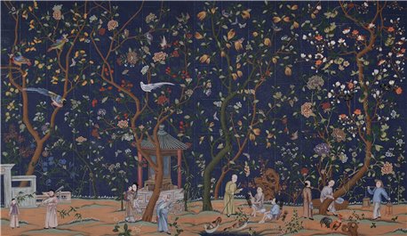 Abbotsford Standard on Dark Blue India tea paper