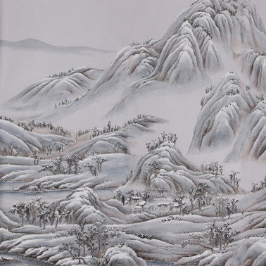 A Thousand Li of Rivers and Mountains A Thousand Li of Rivers and Mountains Full custom on Lilac Hint dyed Silk