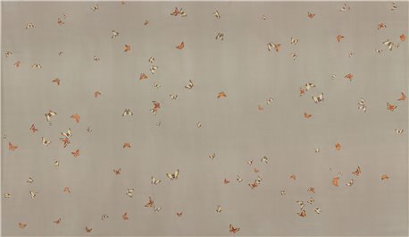 Butterflies Butterflies Echo on dyed paper