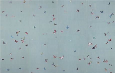 Butterflies Butterflies Icarus on Azure India tea paper
