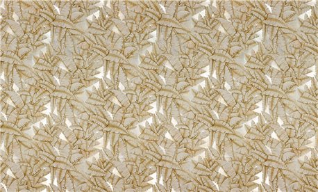 Palms Palms sand on Tarnished silver gilded paper with nickel pearlescent antiquing