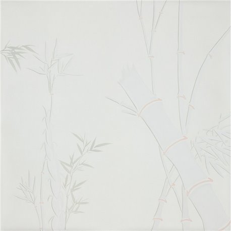 Bamboo Full custom on Natural Mica metallic silk