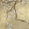 Plum Blossom Part custom on Brushed Gold gilded paper