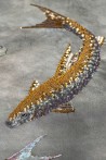 Fishes Full custom onTarnished Silver gided silk with désargenter pearlescent antiquing