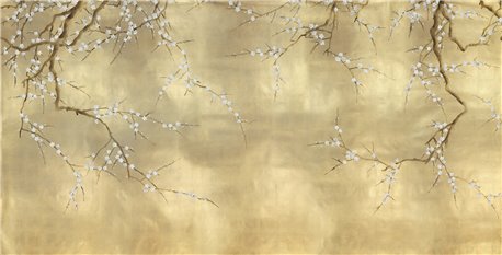 Plum Blossom Part custom on Brushed Gold gilded paper