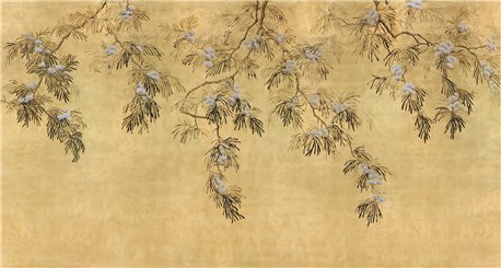Silk Tree Original on Gold Bullion gilded paper