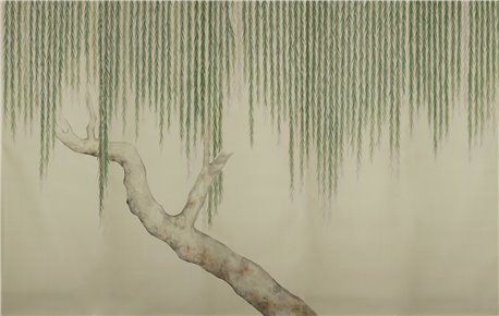 Willow Full custom on Icefield dyed silk