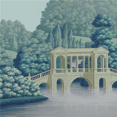 English Landscape Part custom on Charvet scenic paper