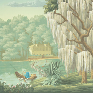 North American River Views Verdoyant on scenic paper