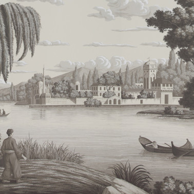 Rives du Bosphore Eau Forte on scenic paper
