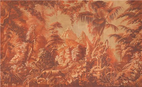 L´Eden Coral Monochromatic on antique scenix Xuan paper