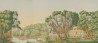 North American River Views Crépuscule on scenic paper