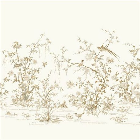 Flowering Vine Chinoiserie Mural kt2262 Flowering Vine Chinoiserie Mural kt2262