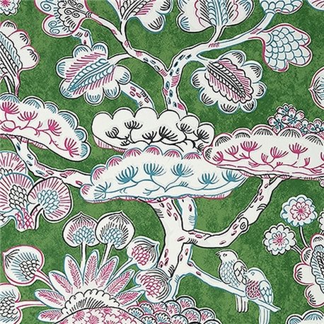 Tree House Pink and Green AT9866 Tree House Pink and Green AT9866