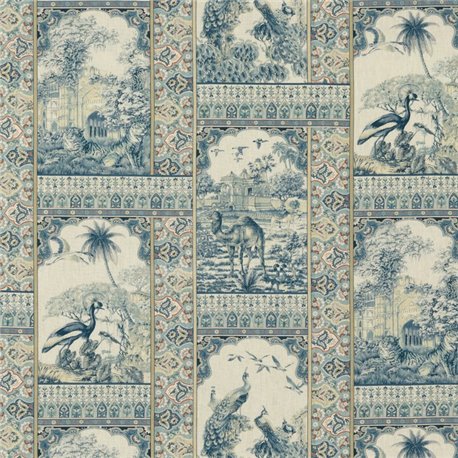 Indienne Toile Red Blue BP108341 Indienne Toile Red Blue BP108341