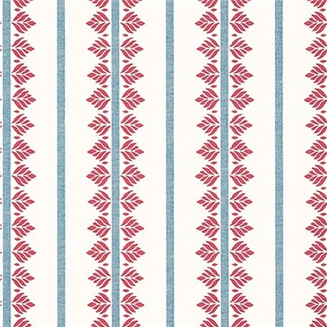 Fern Stripe Red and Blue AT15105 Fern Stripe Red and Blue AT15105