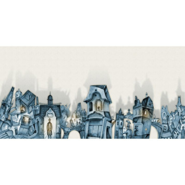 Wallpaper INKARLL14 BLUE - INKIOSTRO BIANCO
