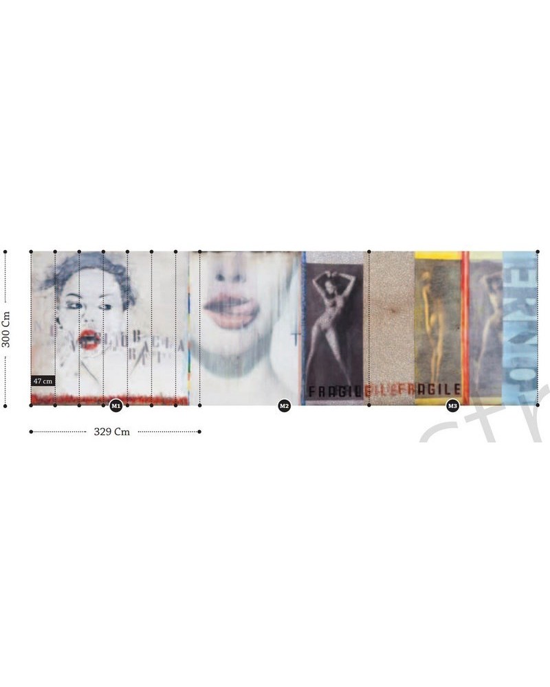 Papel Pintado INKNK13 NO KISS 1 - INKIOSTRO BIANCO Papel Pintado INKNK13 NO KISS 1 - INKIOSTRO BIANCO