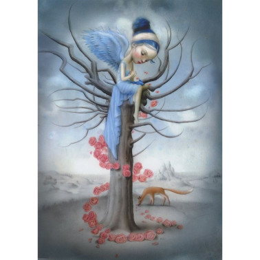 Papel Pintado INKCCBB13 BLUE BIRD AND THE FOX - INKIOSTRO BIANCO