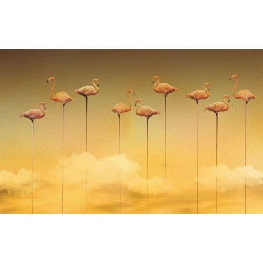 Flamingos Mural M3911-3