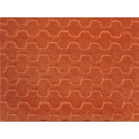 CARVER EMBOSSED VELVET WATER REPELLENT 15 Burnt Orange CARVER EMBOSSED VELVET WATER REPELLENT 15 Burnt Orange