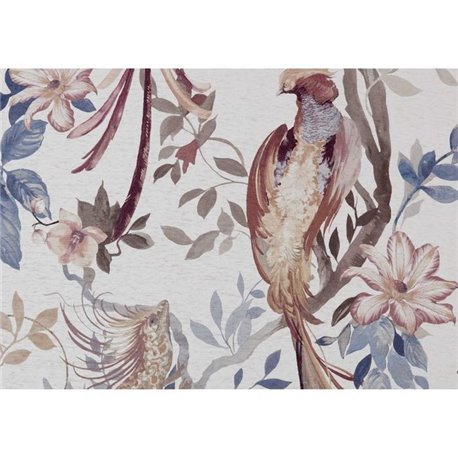 Bird Sonnet Chambray Blue Luxury Wall Mural 1209-157-02 Bird Sonnet Chambray Blue Luxury Wall Mural 1209-157-02