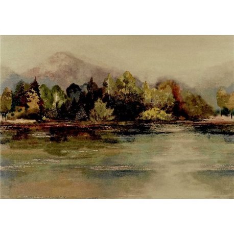 Lakeside Autumn Gold Luxury Landscape 2109-155-01 Lakeside Autumn Gold Luxury Landscape 2109-155-01