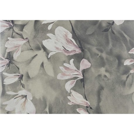 Trailing Magnolia Burnished Gold Luxury Floral Wall Mural 2109-158-04 Trailing Magnolia Burnished Gold Luxury Floral Wall Mural 2109-158-04