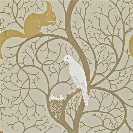 Squirrel and Dove Linen-Ivory DVIWSQ101 Squirrel and Dove Linen-Ivory DVIWSQ101