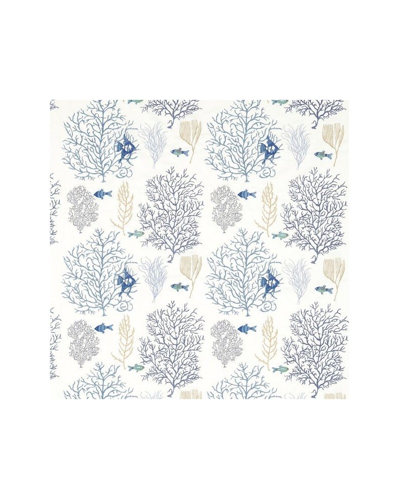 Tecido CORAL & FISH DVOY233300-marine blue Sanderson