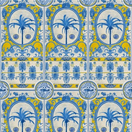 The Villa Mural Yellow WP20575 The Villa Mural Yellow WP20575