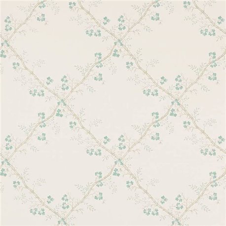 Trefoil Trellis Aqua W7008-03 Trefoil Trellis Aqua W7008-03