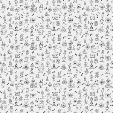 79062-2 MCKENZIE-PATTERN BLACK-AND-WHITE