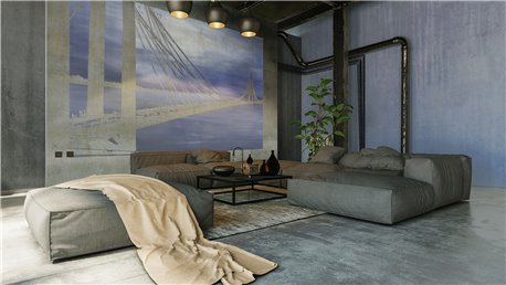 77021-4 SKY-OVER-RIVER GREY