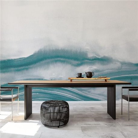 Atmospheric Haze Aqua Mural A00165