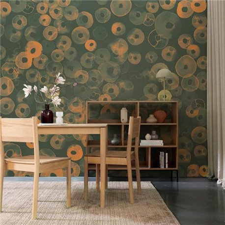 Cellular Patterns Amber Mural A00156