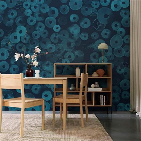 Cellular Patterns Sapphire Mural A00154